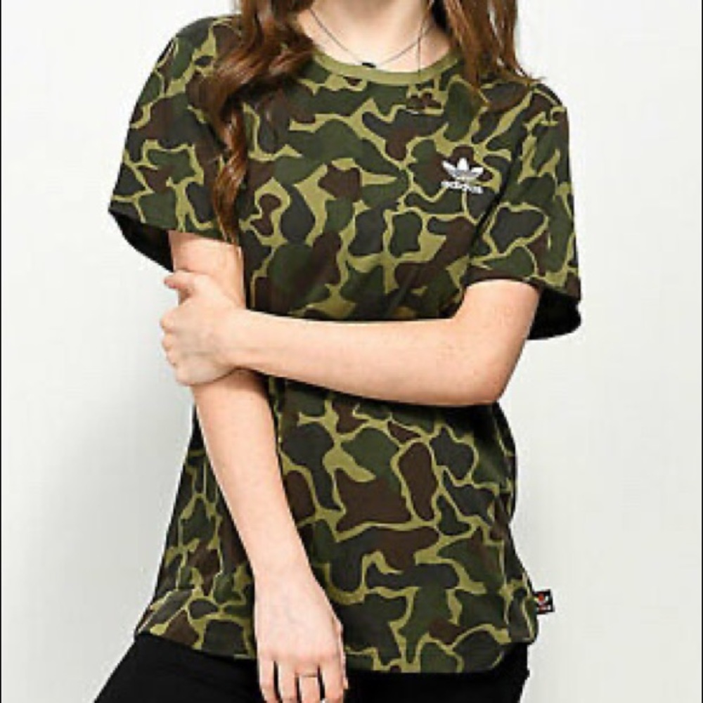 NWOT Pharrell Williams Camo Hiking tee